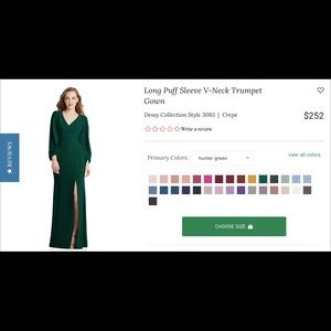 Dessy dress, Sz 10, BRAND NEW, never worn.  Green